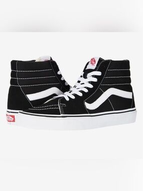 Vans Black & White High Top Skate Sneakers